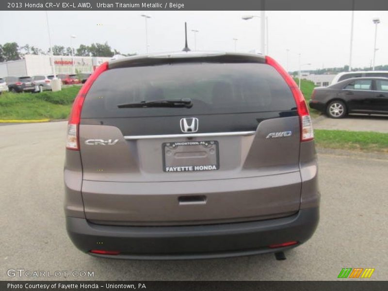 Urban Titanium Metallic / Beige 2013 Honda CR-V EX-L AWD