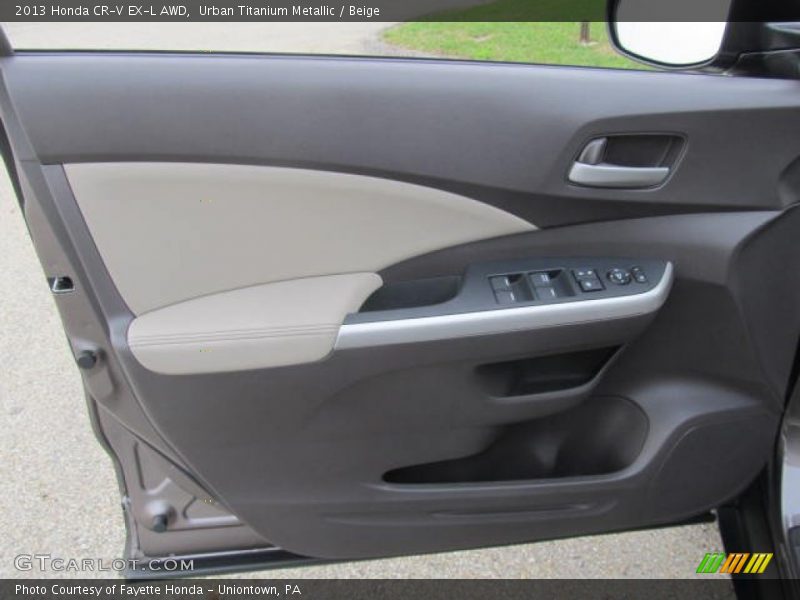 Urban Titanium Metallic / Beige 2013 Honda CR-V EX-L AWD