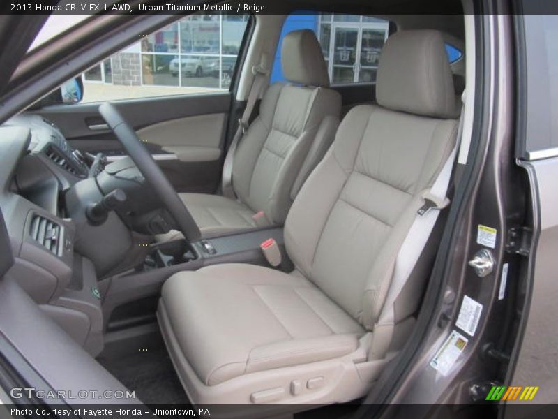 Urban Titanium Metallic / Beige 2013 Honda CR-V EX-L AWD