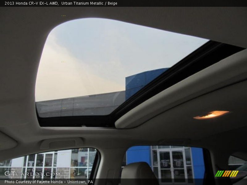 Urban Titanium Metallic / Beige 2013 Honda CR-V EX-L AWD