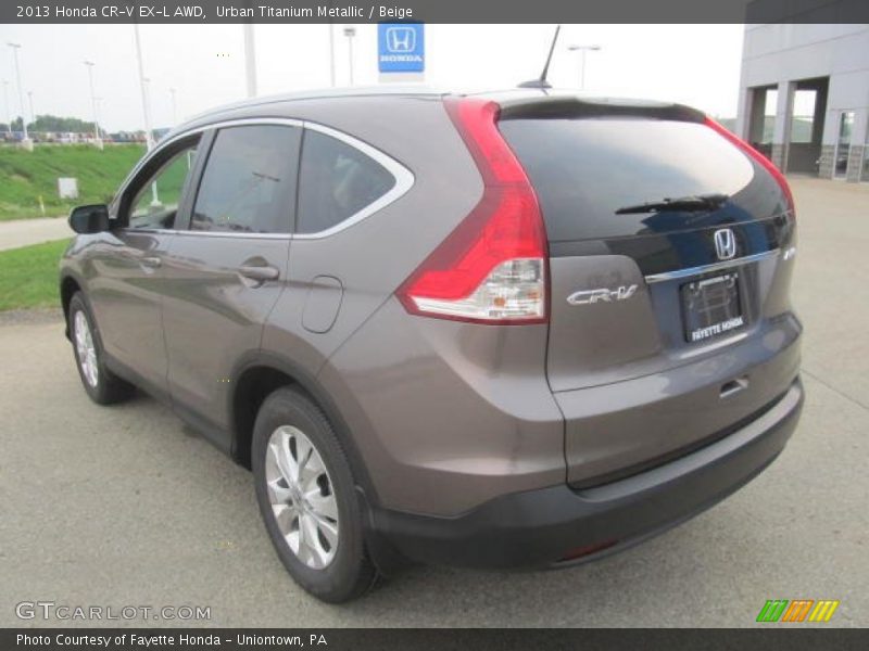 Urban Titanium Metallic / Beige 2013 Honda CR-V EX-L AWD