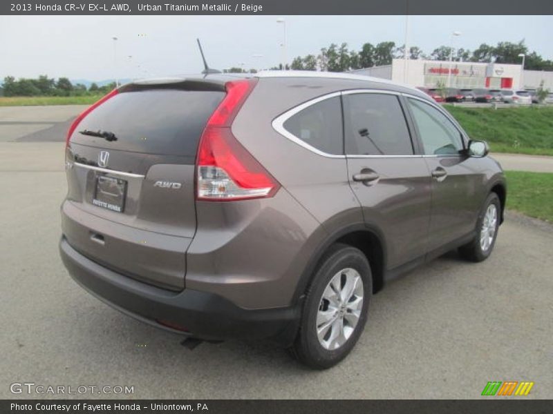 Urban Titanium Metallic / Beige 2013 Honda CR-V EX-L AWD
