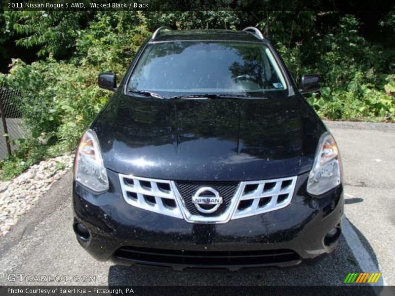 Wicked Black / Black 2011 Nissan Rogue S AWD