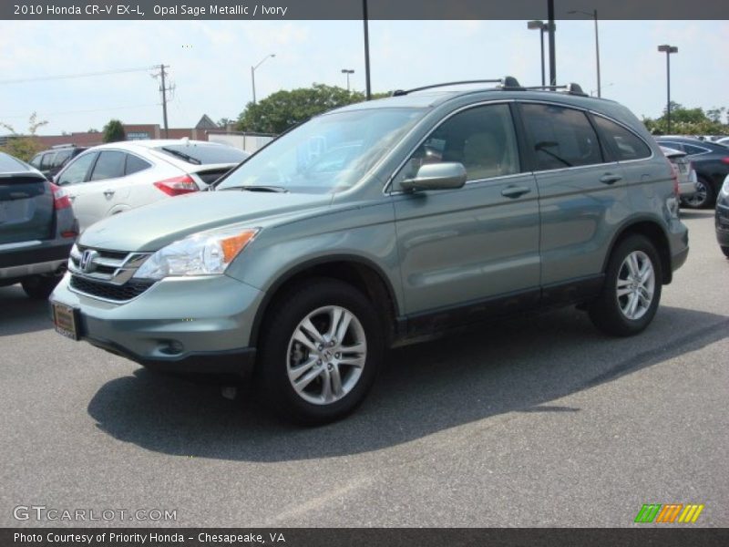 Opal Sage Metallic / Ivory 2010 Honda CR-V EX-L