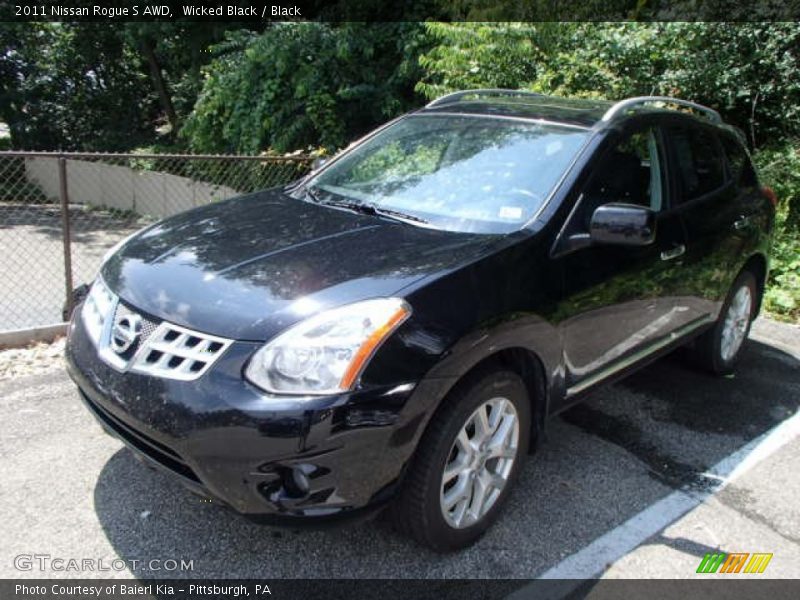 Wicked Black / Black 2011 Nissan Rogue S AWD
