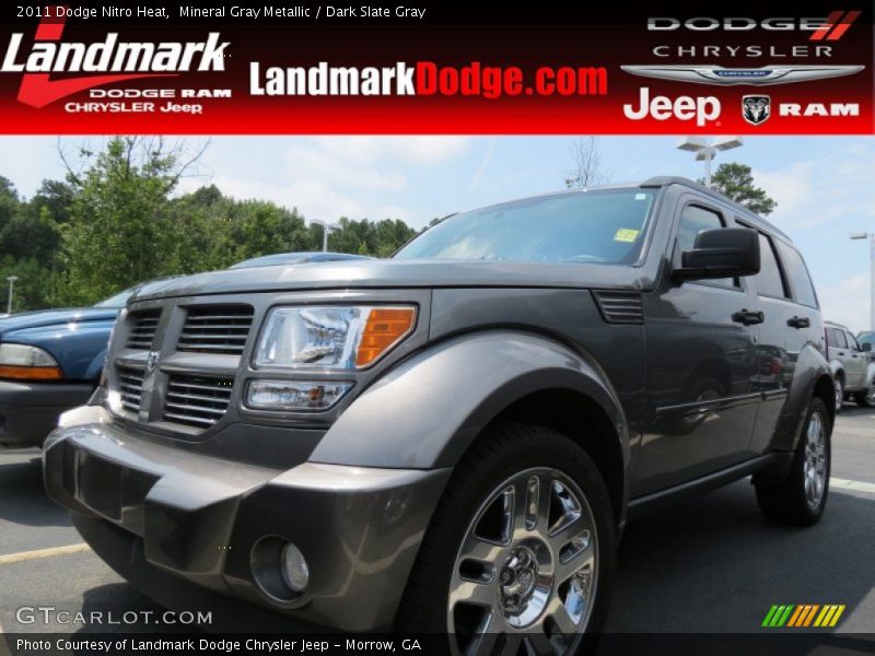 Mineral Gray Metallic / Dark Slate Gray 2011 Dodge Nitro Heat
