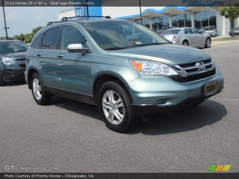 Opal Sage Metallic / Ivory 2010 Honda CR-V EX-L