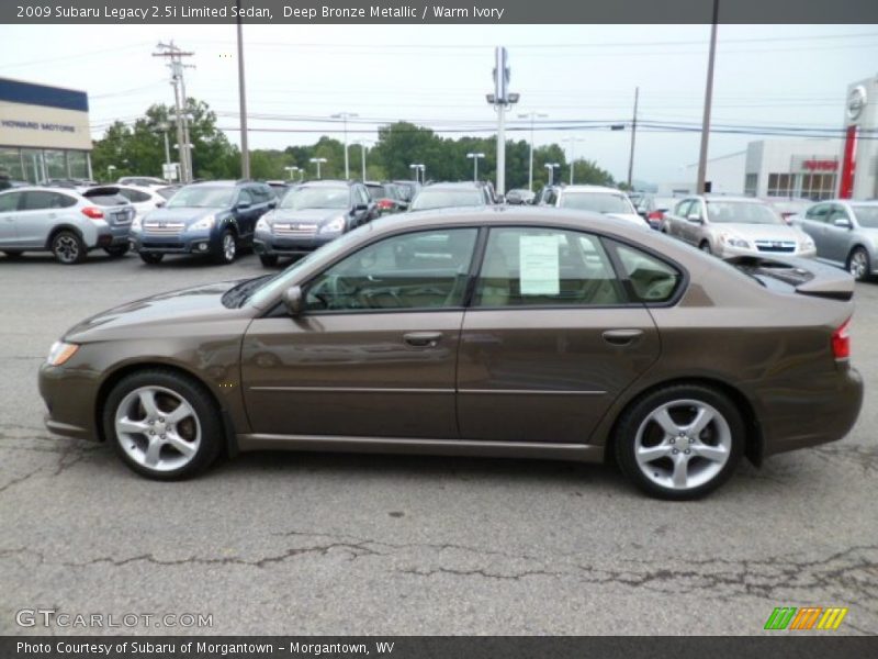 Deep Bronze Metallic / Warm Ivory 2009 Subaru Legacy 2.5i Limited Sedan
