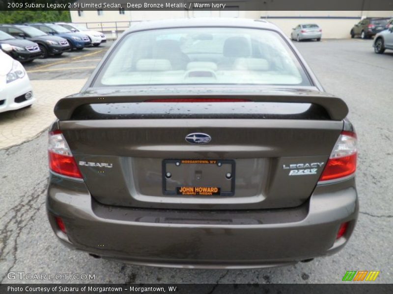 Deep Bronze Metallic / Warm Ivory 2009 Subaru Legacy 2.5i Limited Sedan