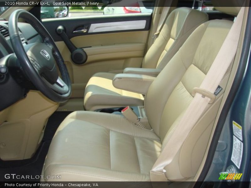 Opal Sage Metallic / Ivory 2010 Honda CR-V EX-L