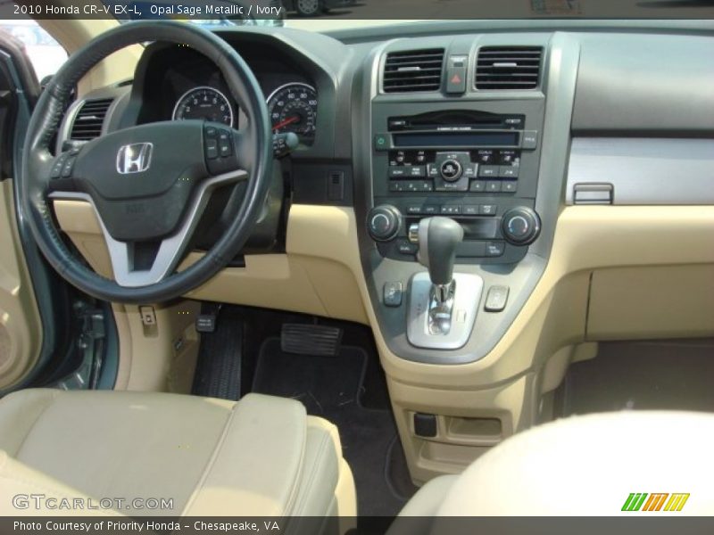 Opal Sage Metallic / Ivory 2010 Honda CR-V EX-L