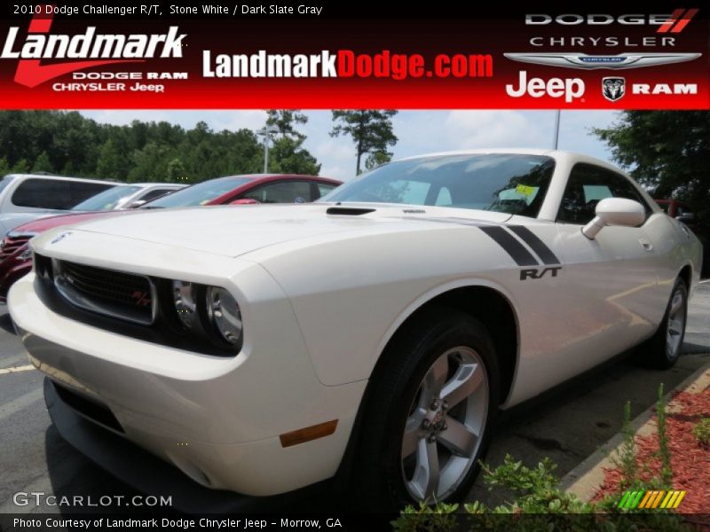 Stone White / Dark Slate Gray 2010 Dodge Challenger R/T
