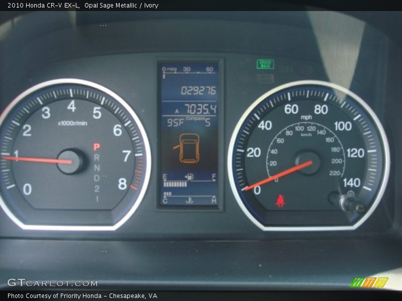 Opal Sage Metallic / Ivory 2010 Honda CR-V EX-L