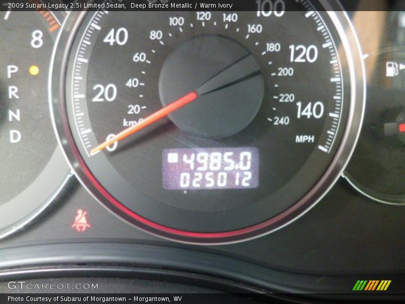 Deep Bronze Metallic / Warm Ivory 2009 Subaru Legacy 2.5i Limited Sedan