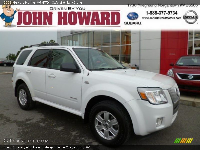 Oxford White / Stone 2008 Mercury Mariner V6 4WD
