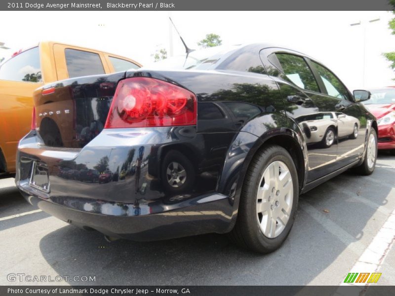 Blackberry Pearl / Black 2011 Dodge Avenger Mainstreet