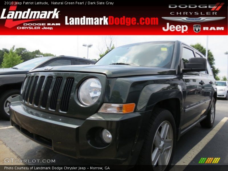 Natural Green Pearl / Dark Slate Gray 2010 Jeep Patriot Latitude