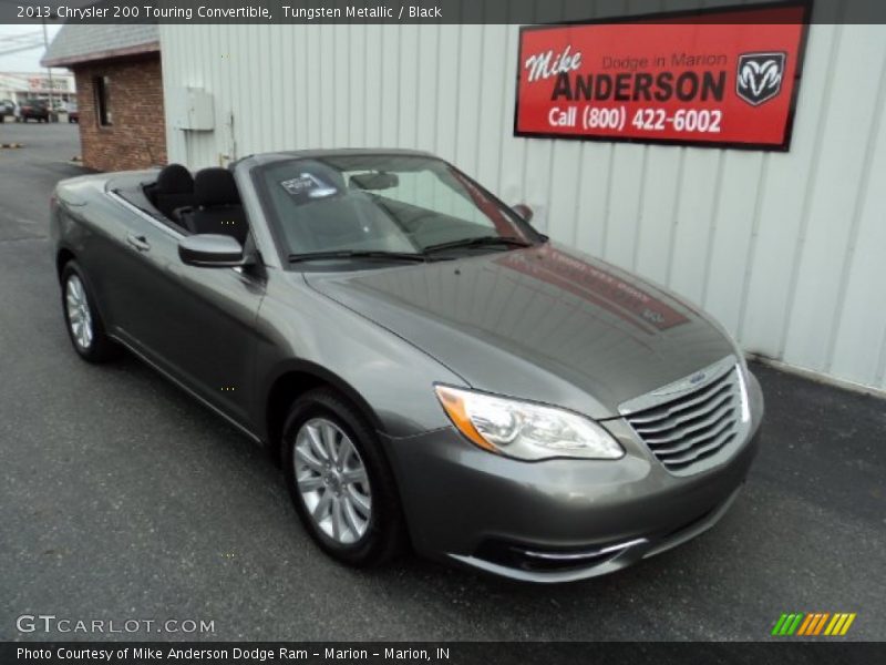 Tungsten Metallic / Black 2013 Chrysler 200 Touring Convertible