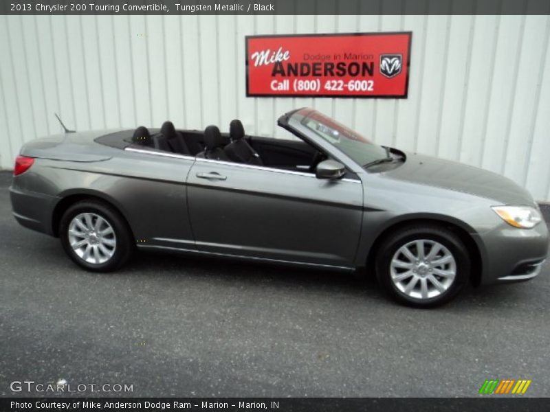 Tungsten Metallic / Black 2013 Chrysler 200 Touring Convertible