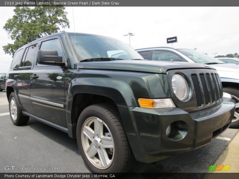 Natural Green Pearl / Dark Slate Gray 2010 Jeep Patriot Latitude