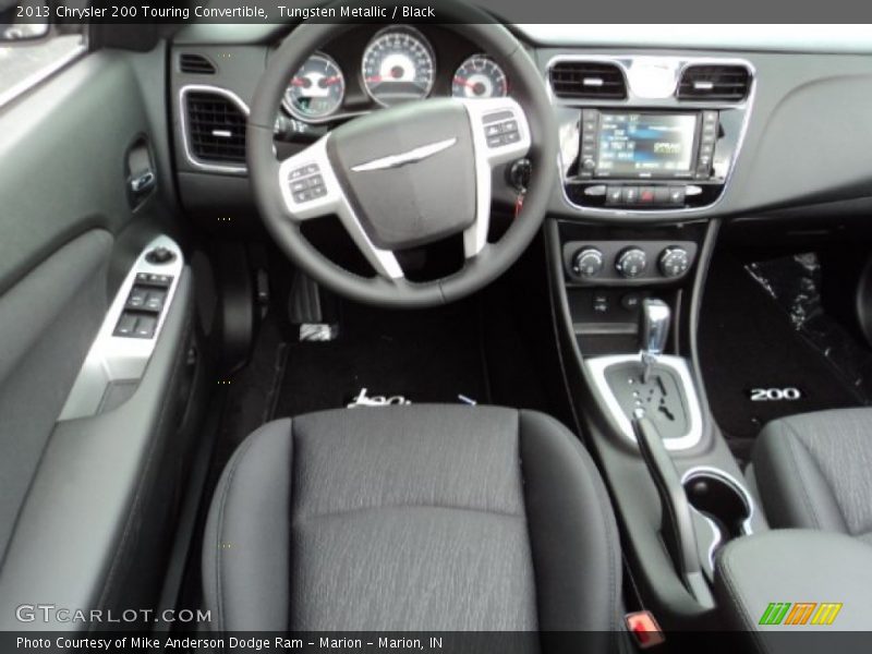 Tungsten Metallic / Black 2013 Chrysler 200 Touring Convertible