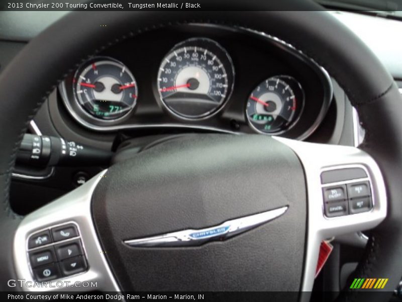 Tungsten Metallic / Black 2013 Chrysler 200 Touring Convertible