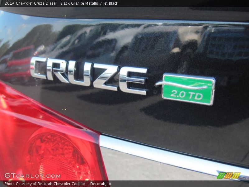 Black Granite Metallic / Jet Black 2014 Chevrolet Cruze Diesel