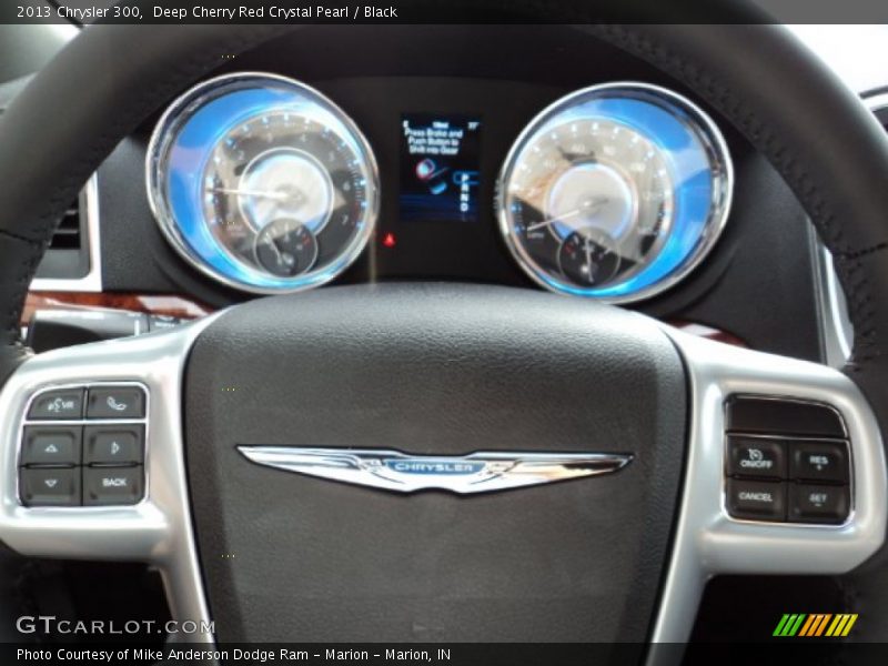 Deep Cherry Red Crystal Pearl / Black 2013 Chrysler 300