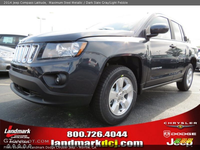 Maximum Steel Metallic / Dark Slate Gray/Light Pebble 2014 Jeep Compass Latitude