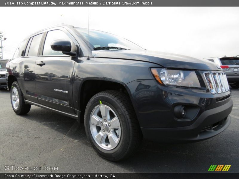 Maximum Steel Metallic / Dark Slate Gray/Light Pebble 2014 Jeep Compass Latitude