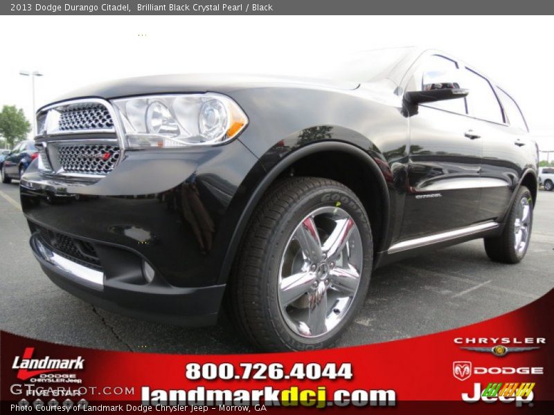 Brilliant Black Crystal Pearl / Black 2013 Dodge Durango Citadel