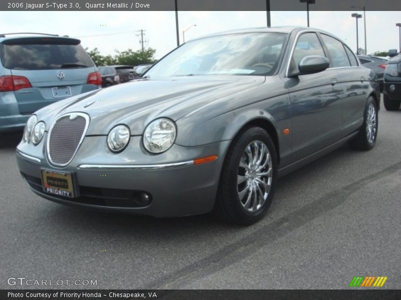 Quartz Metallic / Dove 2006 Jaguar S-Type 3.0