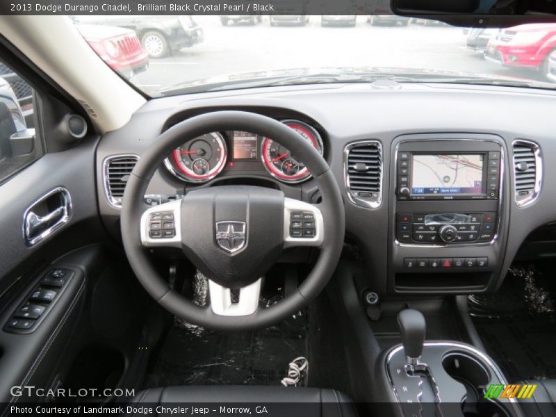 Brilliant Black Crystal Pearl / Black 2013 Dodge Durango Citadel