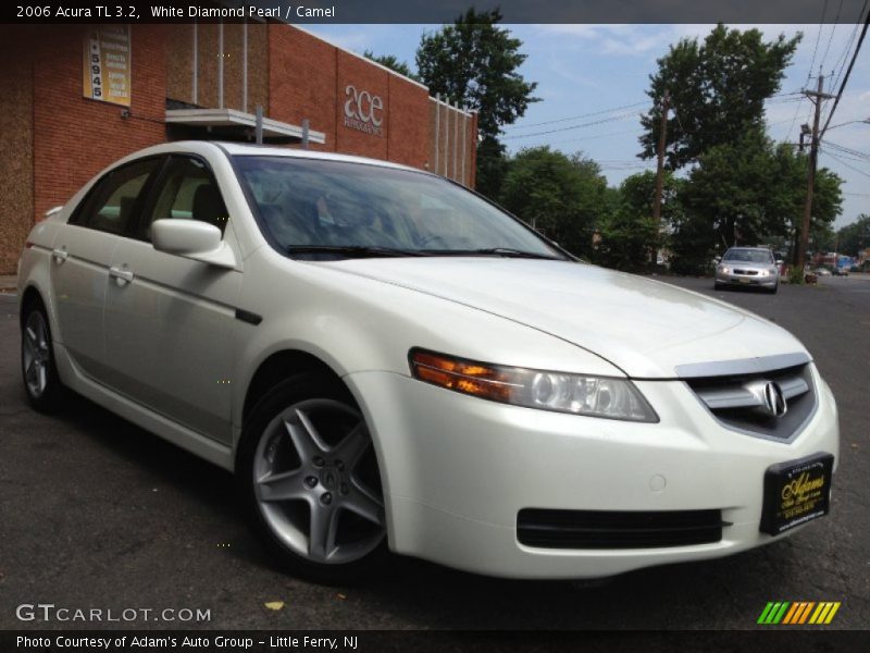 White Diamond Pearl / Camel 2006 Acura TL 3.2