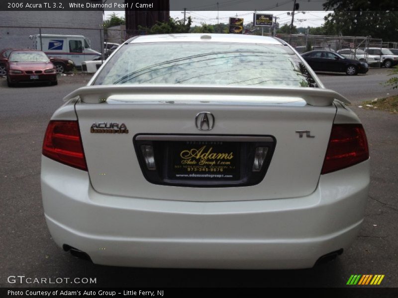 White Diamond Pearl / Camel 2006 Acura TL 3.2
