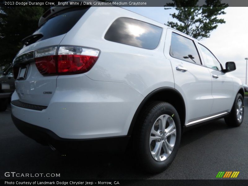 Bright White / Dark Graystone/Medium Graystone 2013 Dodge Durango Crew