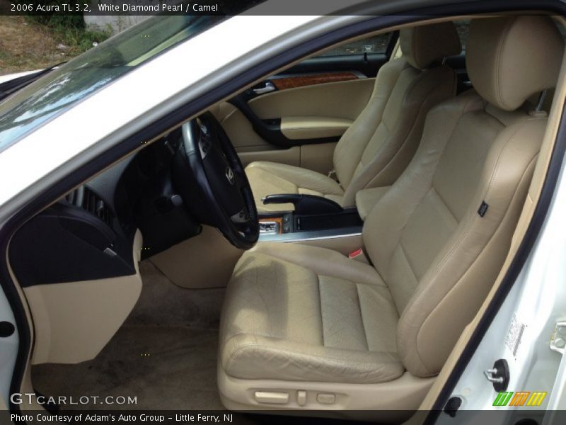 White Diamond Pearl / Camel 2006 Acura TL 3.2