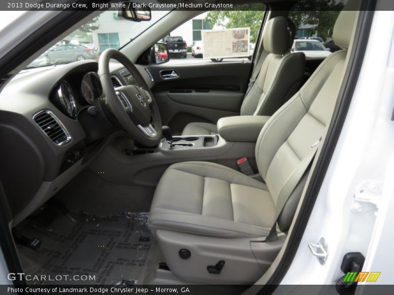 Bright White / Dark Graystone/Medium Graystone 2013 Dodge Durango Crew