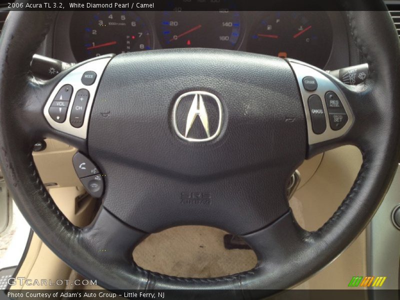 White Diamond Pearl / Camel 2006 Acura TL 3.2