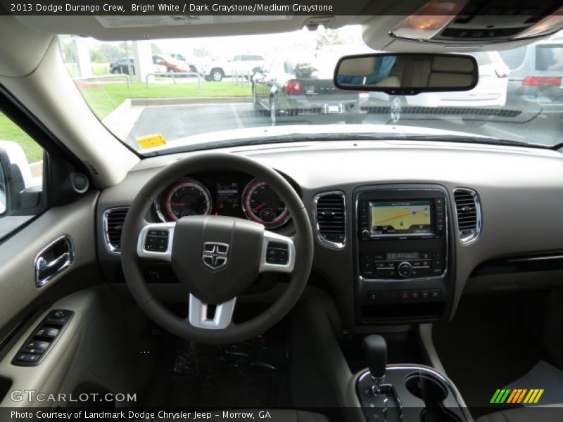 Bright White / Dark Graystone/Medium Graystone 2013 Dodge Durango Crew