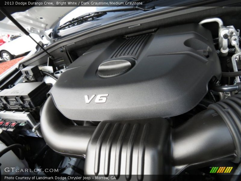 Bright White / Dark Graystone/Medium Graystone 2013 Dodge Durango Crew