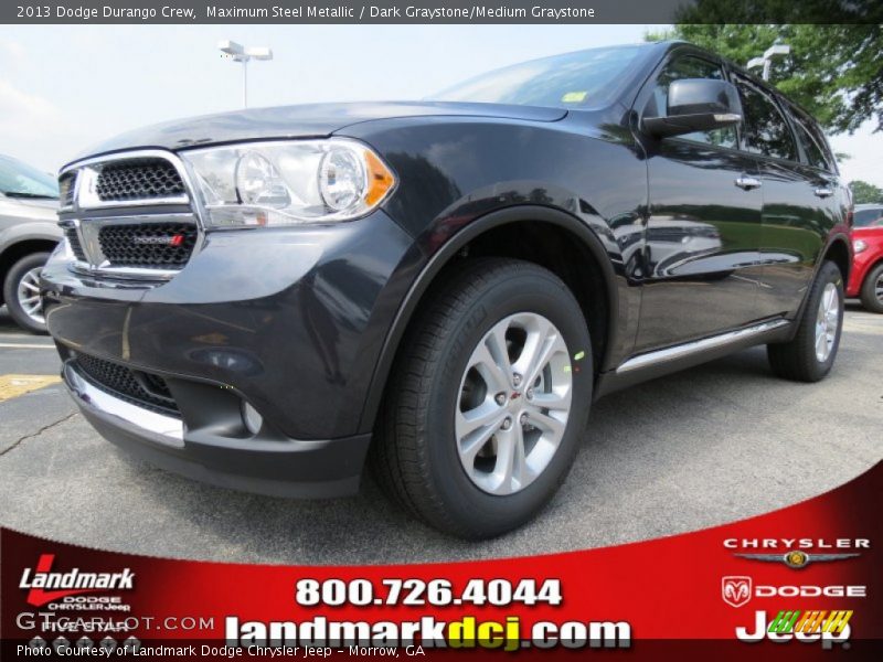 Maximum Steel Metallic / Dark Graystone/Medium Graystone 2013 Dodge Durango Crew