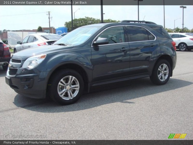 Cyber Gray Metallic / Jet Black 2011 Chevrolet Equinox LT