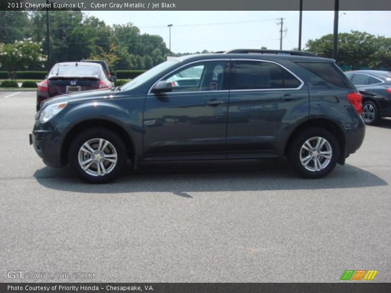 Cyber Gray Metallic / Jet Black 2011 Chevrolet Equinox LT