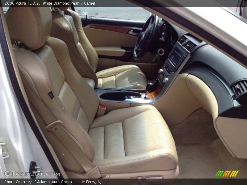 White Diamond Pearl / Camel 2006 Acura TL 3.2