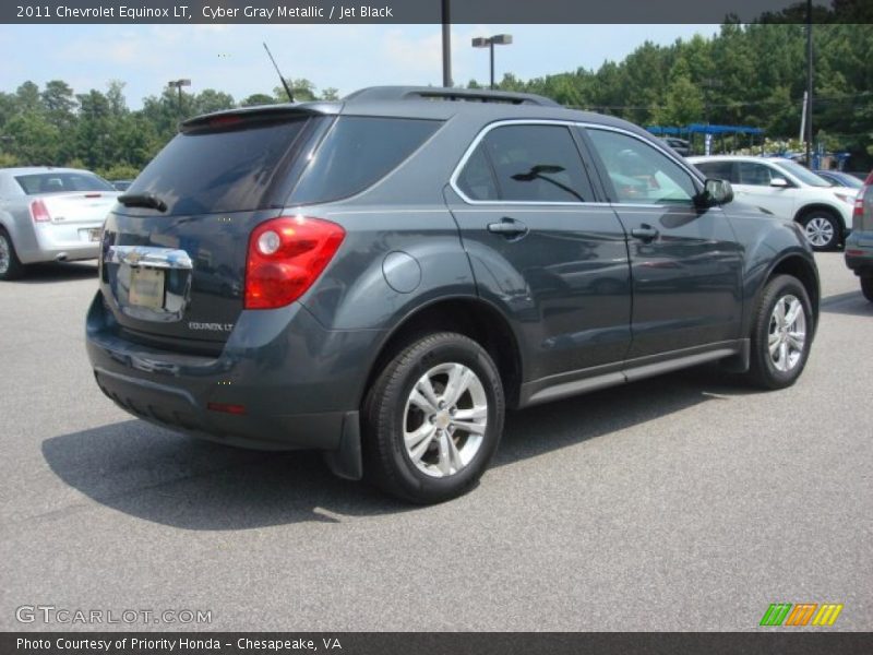 Cyber Gray Metallic / Jet Black 2011 Chevrolet Equinox LT