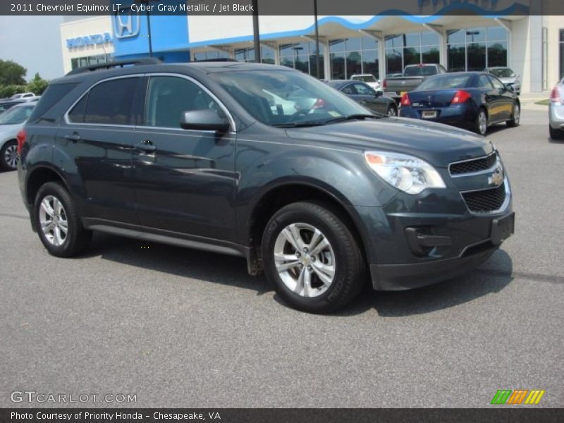 Cyber Gray Metallic / Jet Black 2011 Chevrolet Equinox LT