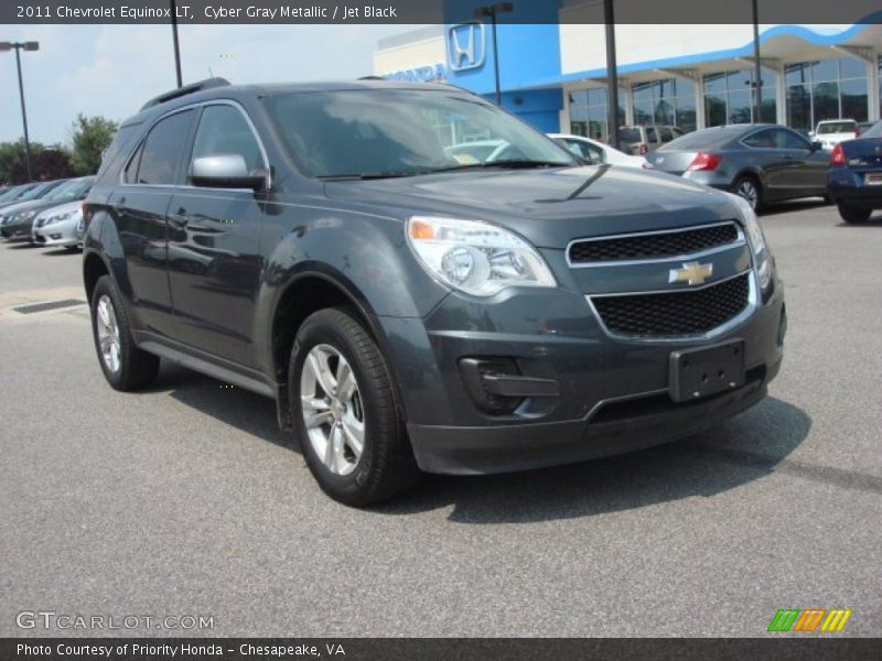 Cyber Gray Metallic / Jet Black 2011 Chevrolet Equinox LT