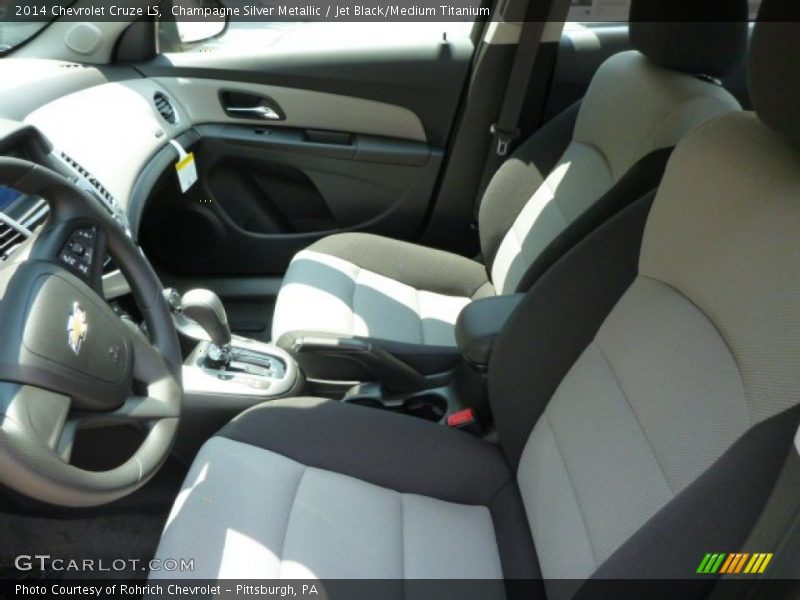 Champagne Silver Metallic / Jet Black/Medium Titanium 2014 Chevrolet Cruze LS