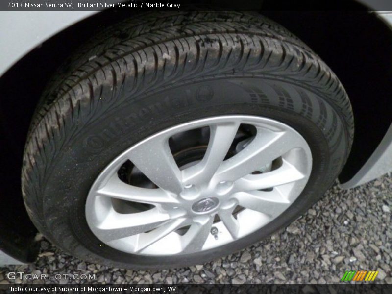 Brilliant Silver Metallic / Marble Gray 2013 Nissan Sentra SV